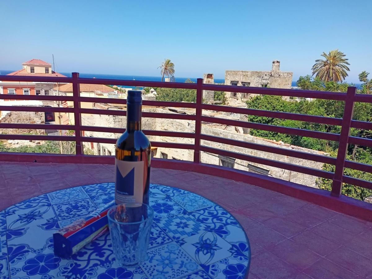 A Medieval Windmill Tower With Magnificent View Rhodes City ภายนอก รูปภาพ